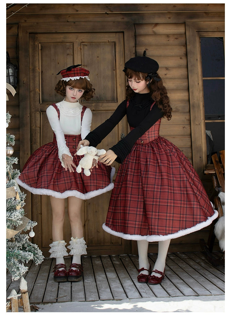 With PUJI~Snowfall~Winter Lolita Sweater Long Sleeve Knitted Innerwear