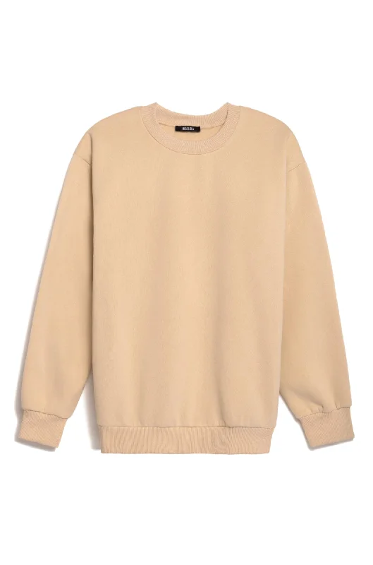 CrewneckwovenCozy Feels Adult Crewneck Sweater - Nude