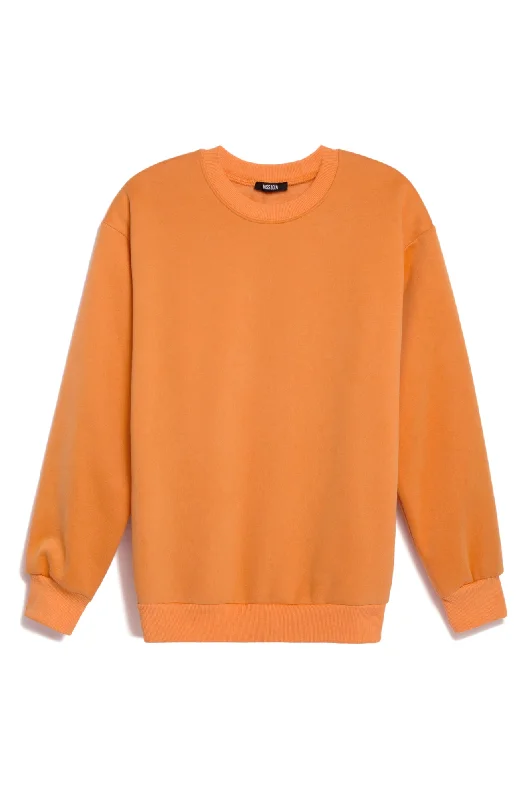 CrewneckcollarCozy Feels Adult Crewneck Sweater - Orange