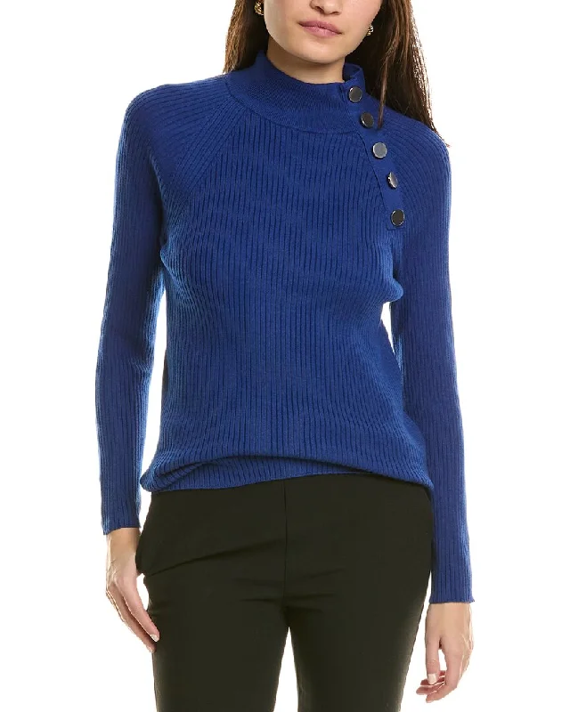 Jones New York Rib Turtleneck Sweater