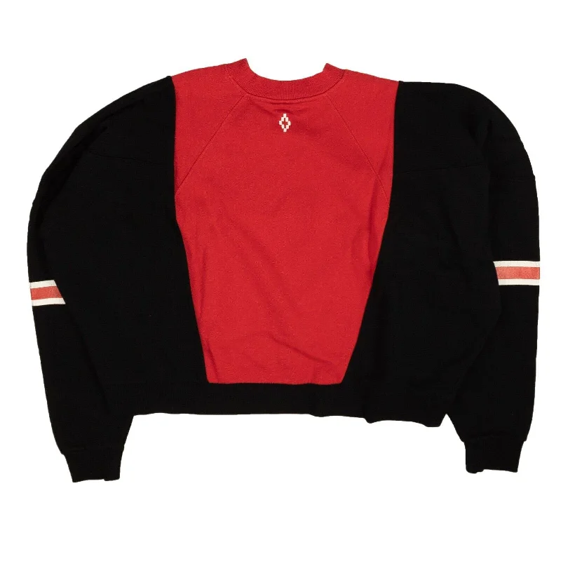 CrewneckstripesMarcelo Burlon Block Color Over Crewneck - Black/Red