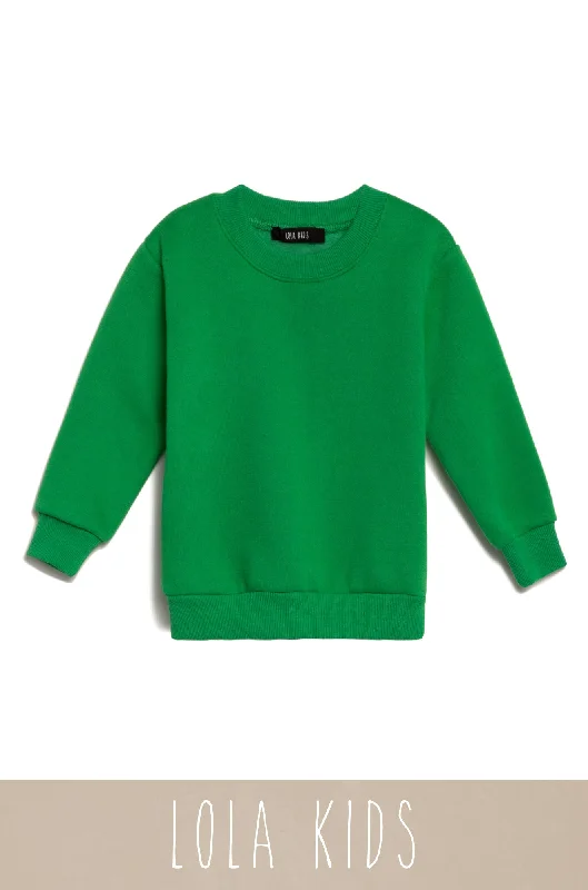 CrewneckqualityMini Cozy Feels Kids Crewneck Sweater - Green