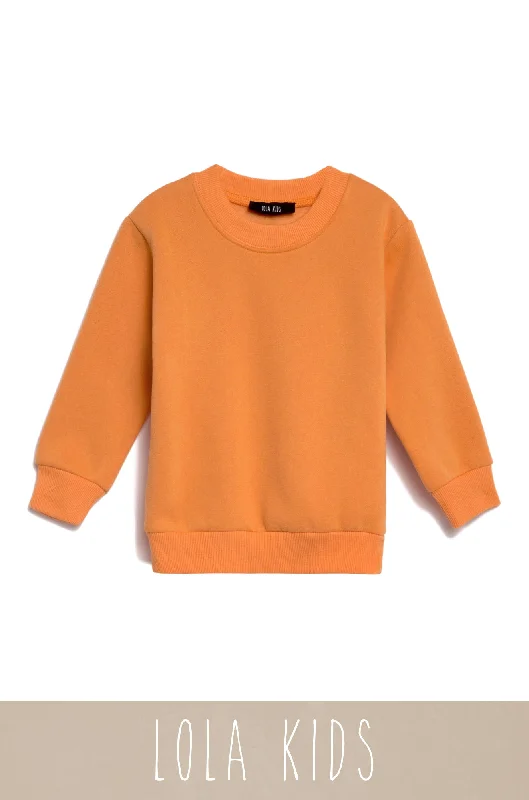 CrewneckcultureMini Cozy Feels Kids Crewneck Sweater - Orange