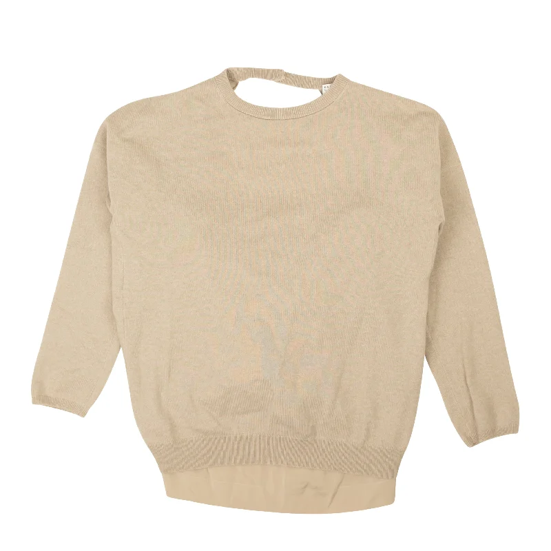 CrewneckpatternNut Cashmere Crewneck Thermal Sweater