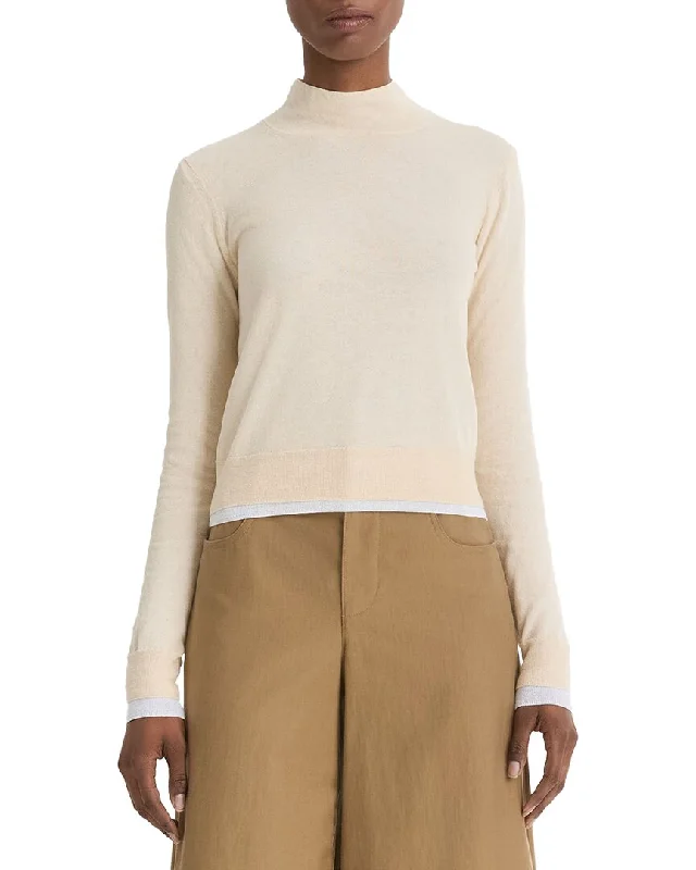 Vince Double Layer Turtleneck Top