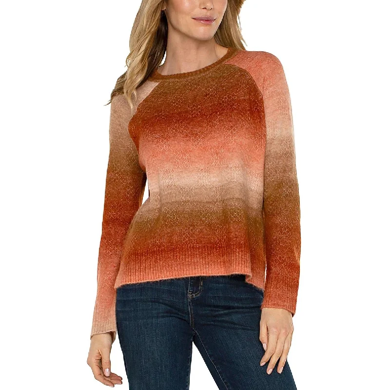 CrewneckvintageWomens Ombre Casual Crewneck Sweater