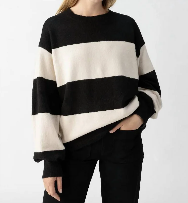 CrewnecktechCuddle Up Crewneck Sweater In Toasted Almond